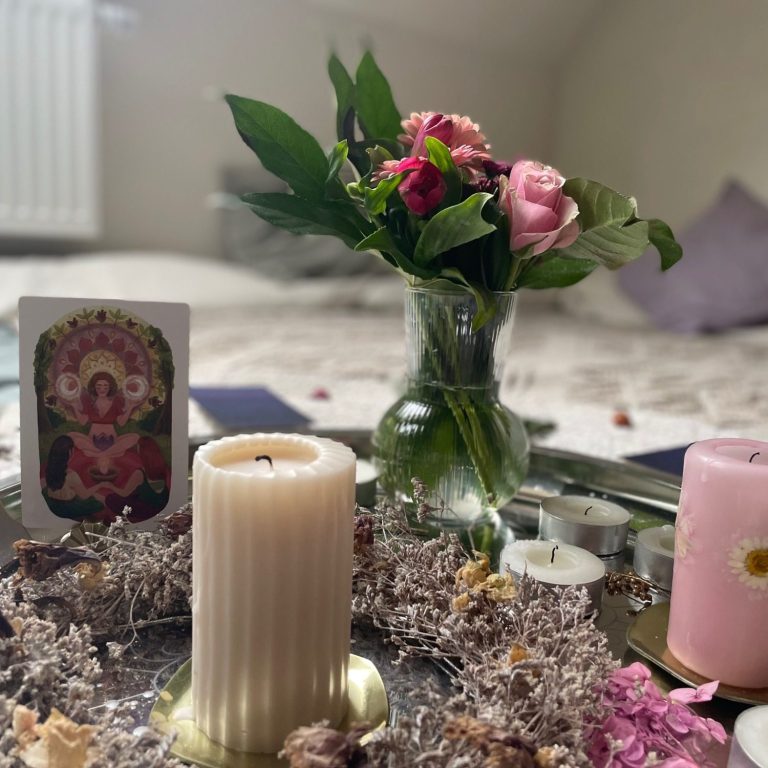 Kreismitte bei einem Blessingway- Circle