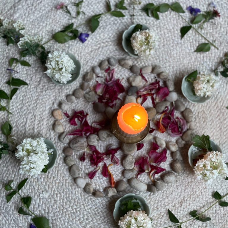 Kreismitte bei einem Blessingway- Circle